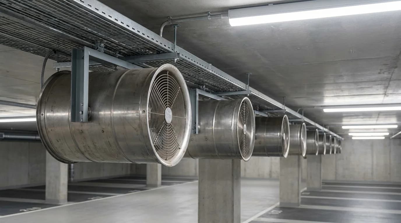 ABV i parkeringskældre – impulsventilation (jetfans)