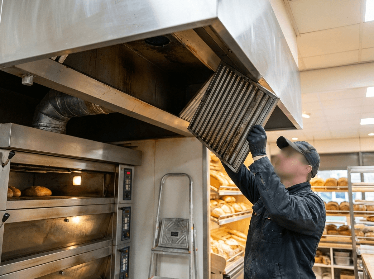 Service og vedligehold af bageri-ventilation