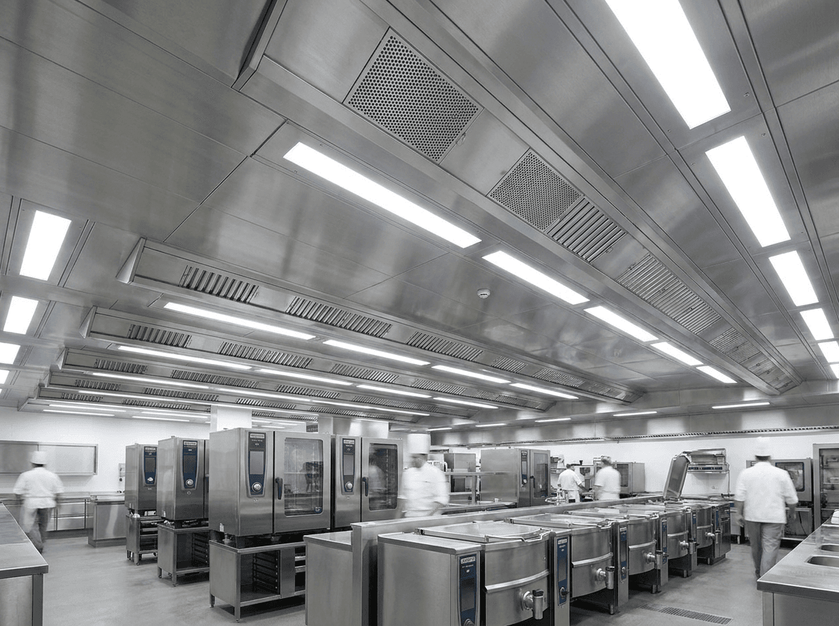 Ventilationsloft — til store produktionskøkkener