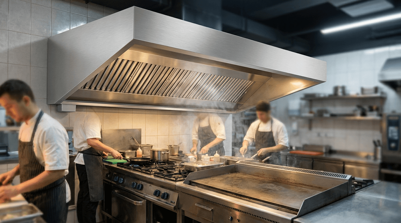 Industriemhætte til storkøkken, restaurant og kantine