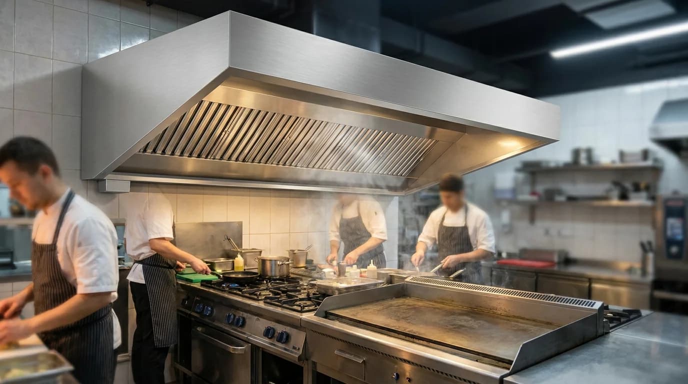 Industriemhætte til storkøkken, restaurant og kantine