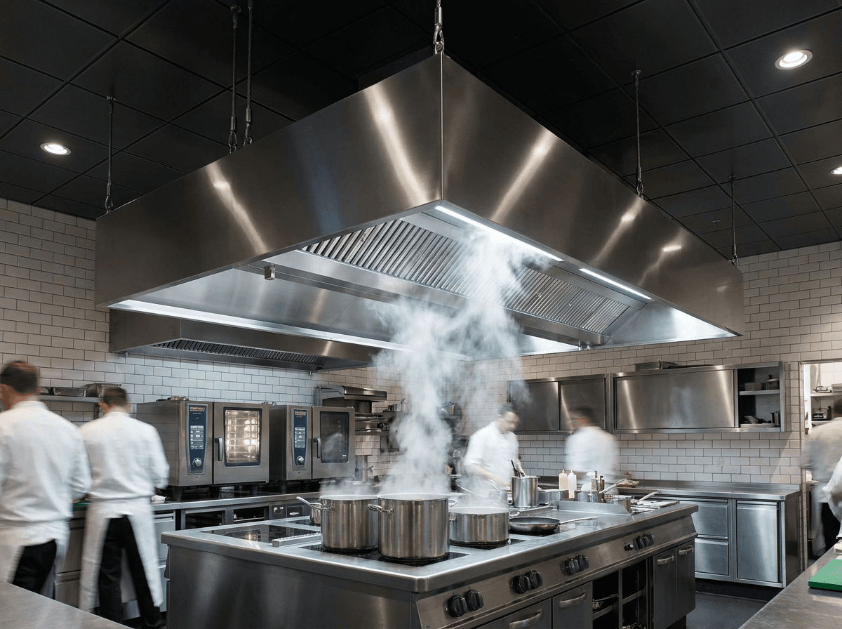 Industriemhætte til storkøkken, restaurant og kantine