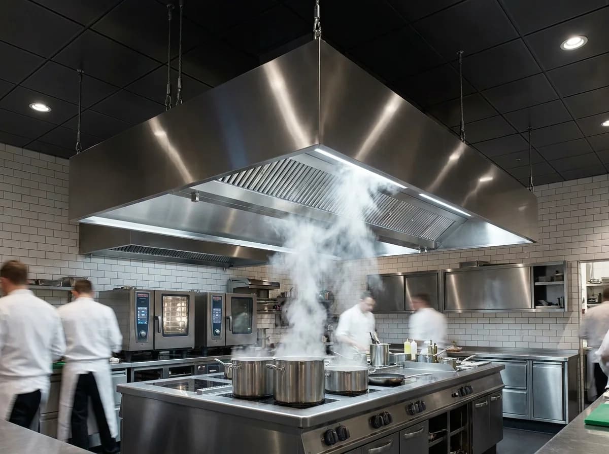 Industriemhætte til storkøkken, restaurant og kantine