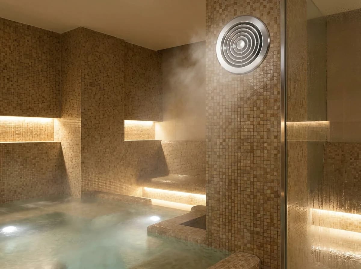 Wellness og spa — robust udsugning i fugtigt miljø