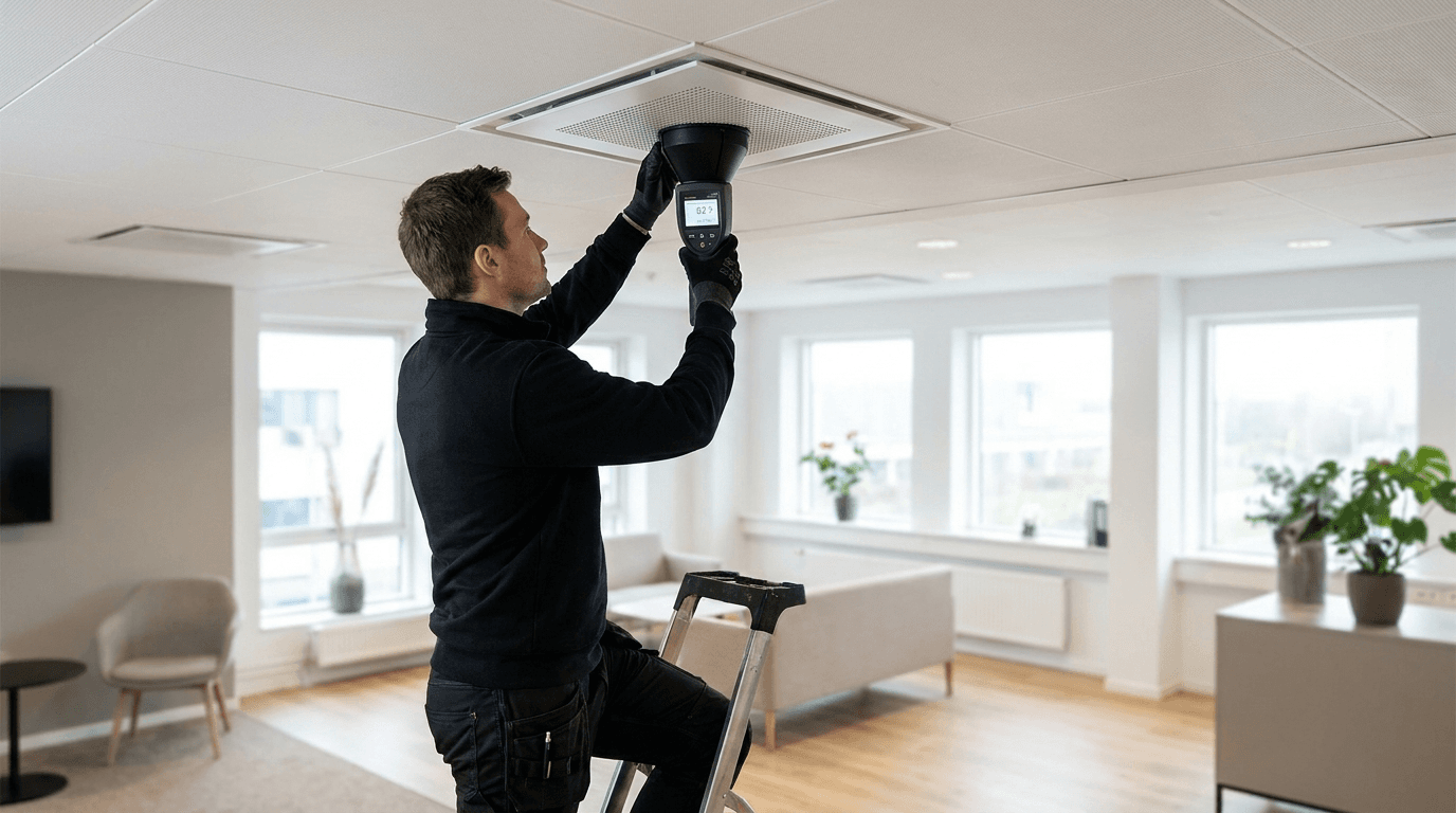 Indregulering af ventilation — måling, balancering og dokumentation