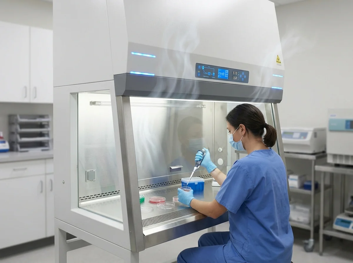Mikrobiologisk sikkerhedskabinet (LAF-kabinet med personbeskyttelse)