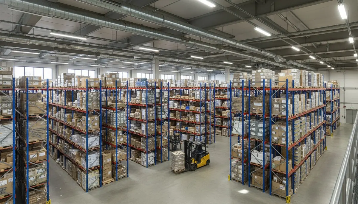 Ventilation til lagerhaller og logistikcentre