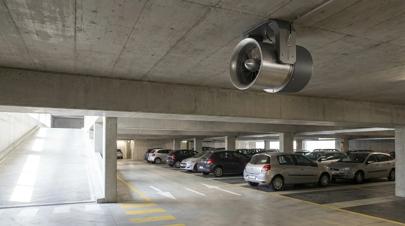 Parkeringskælder-ventilation