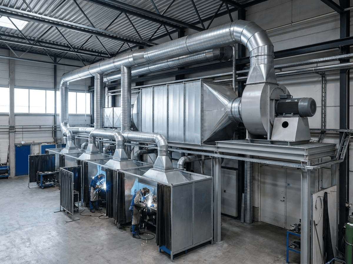 Central procesventilation med filteranlæg