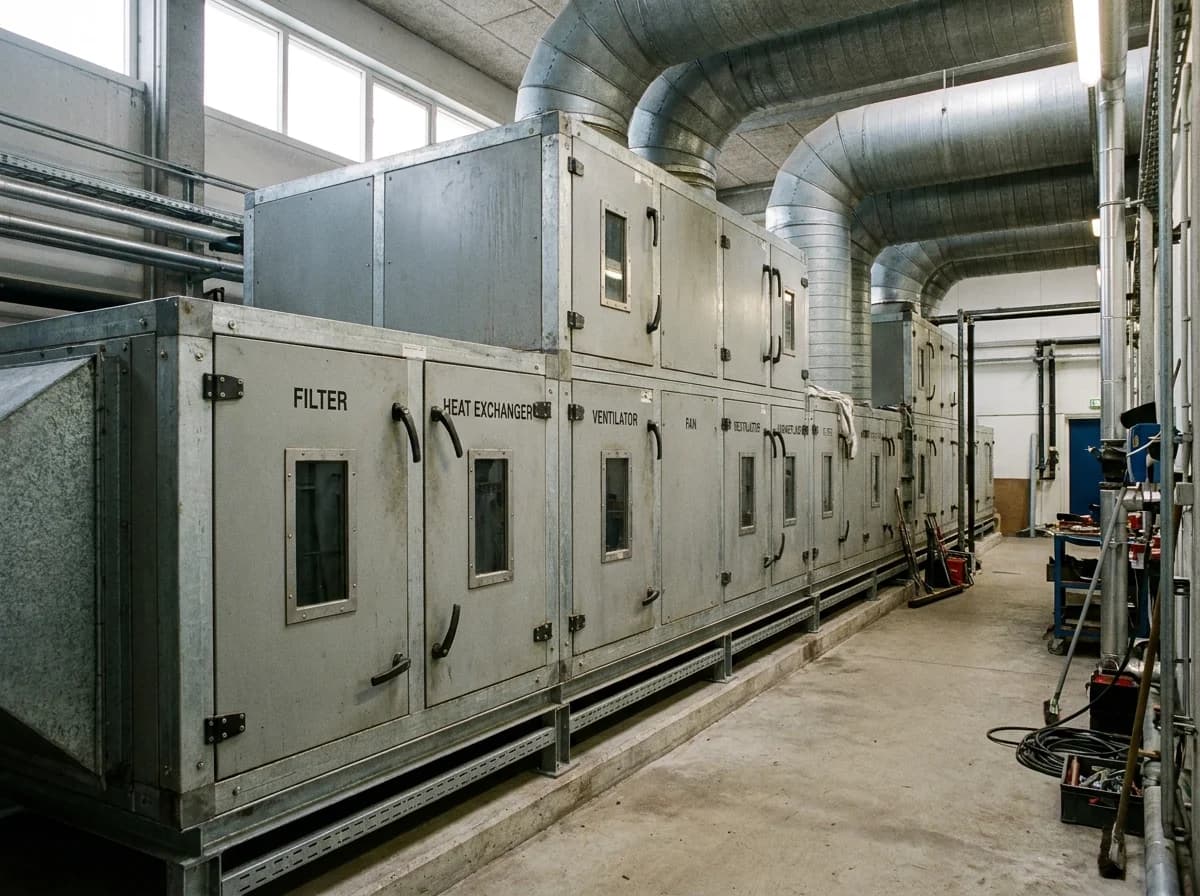 Modulopbygget ventilationsaggregat (industri og store bygninger)